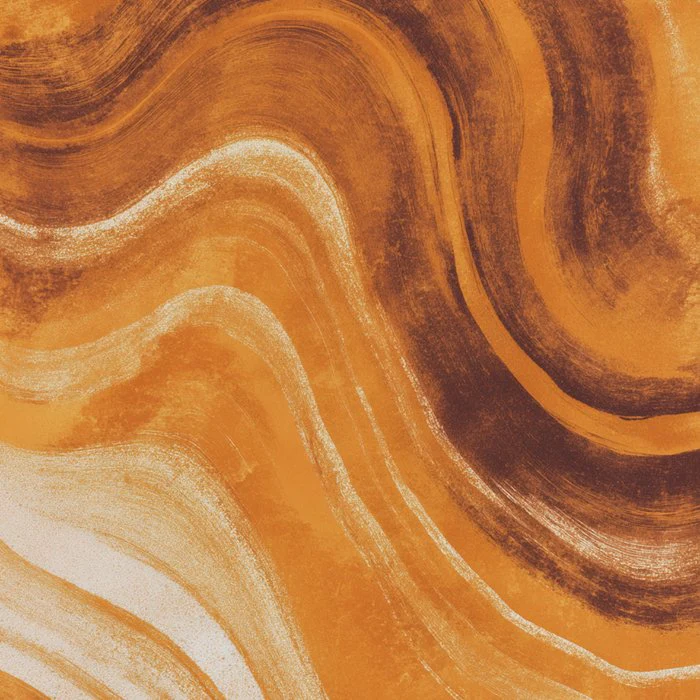 Earth Flow - African Tribal Swirl in Burnt Orange and Clay Tones