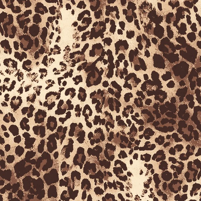 Bold Classic Leopard Pattern Animal Print in Warm Brown and Tan Tones