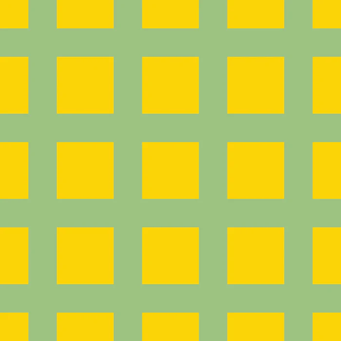 Sunny Yellow Green Grid Pattern