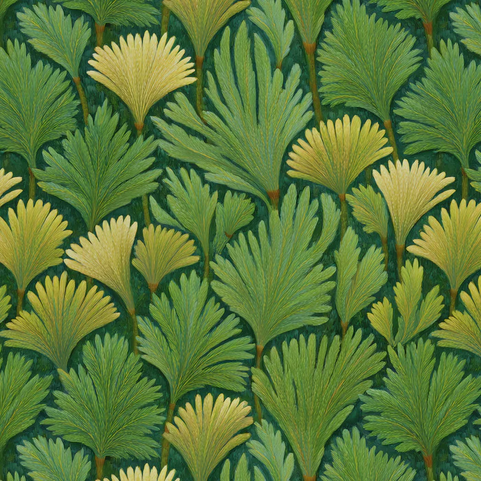 Tropical Green Leaf Harmony