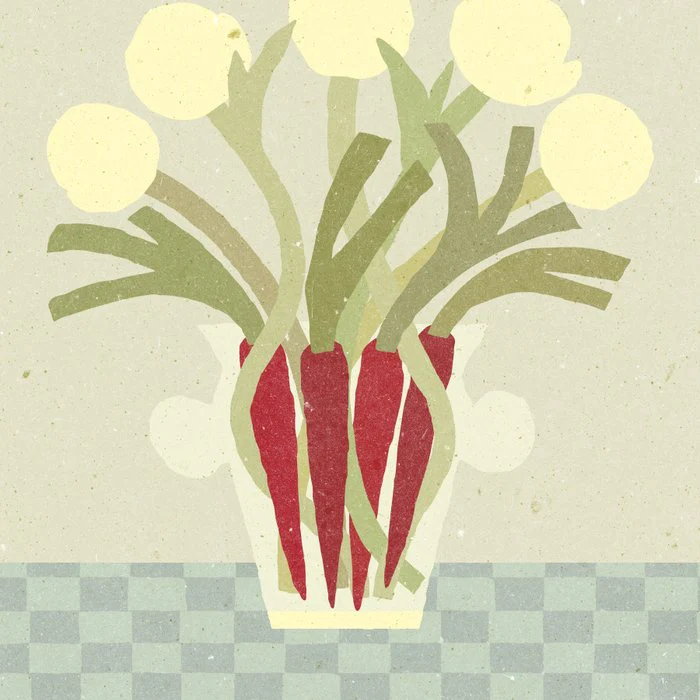 Flowers & Veggies. Still life autumn collection