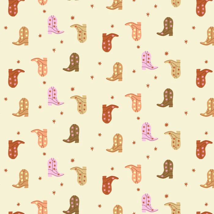 Cowgirl boots pattern