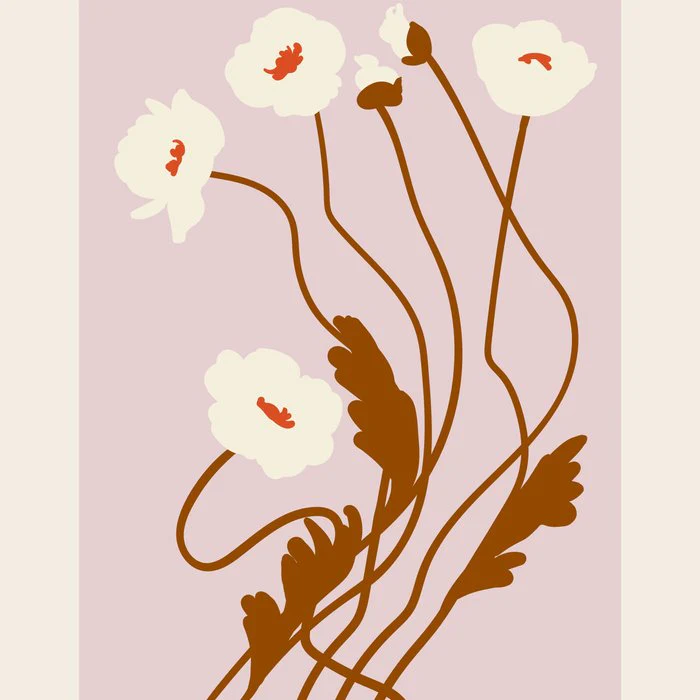 Flower Market, Madrid, white abstract bouquet