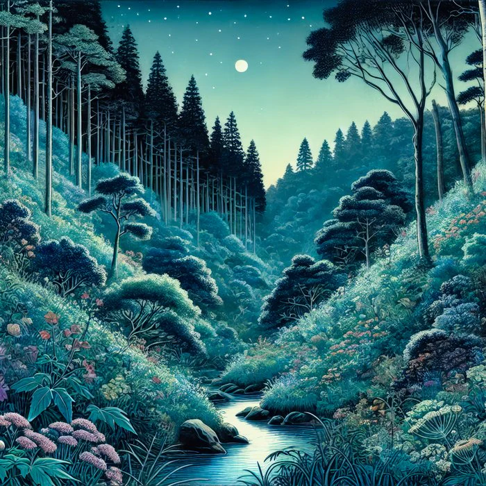 Night in the Fields of Bayin