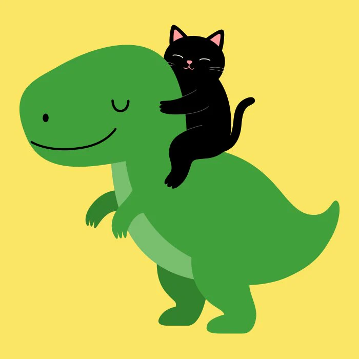 Dino And Blackie Paws