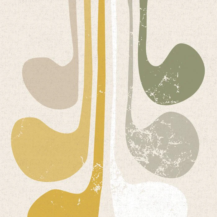 Abstract Paper Cut Composition Butter Yellow 2