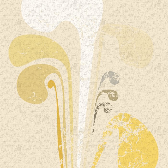 Abstract Paper Cut Composition Butter Yellow 3