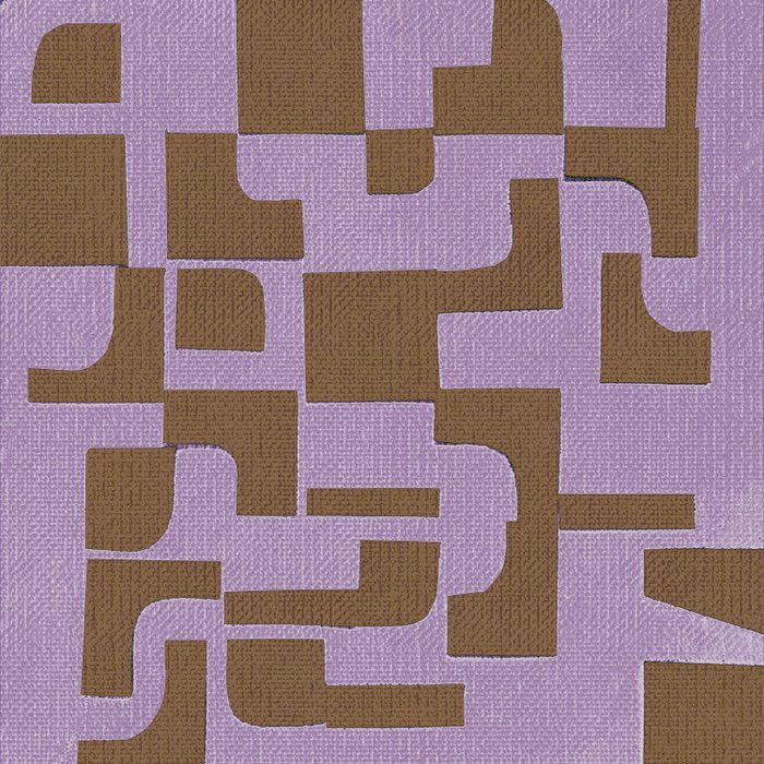 Abstract Recollection in Lavender and Saddle Brown