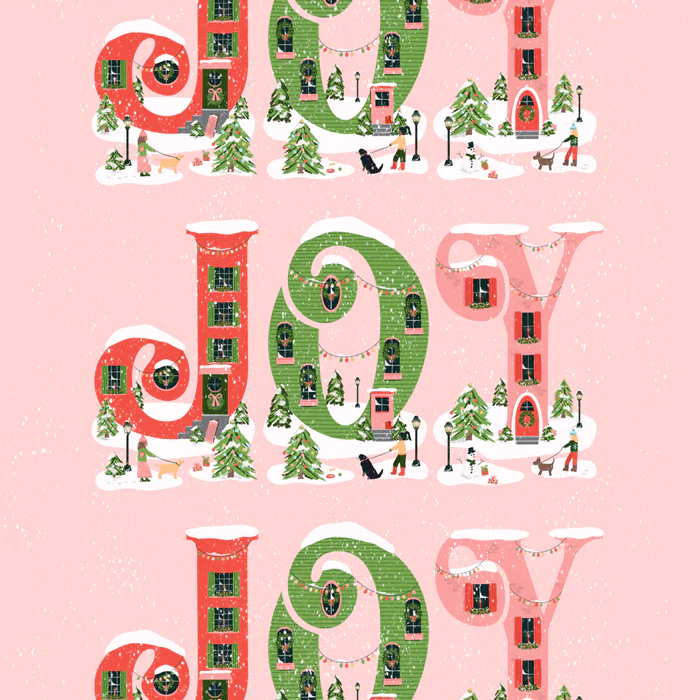 Holiday Joy - Snow Pink