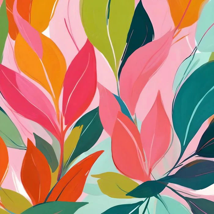 Colorful Abstract Leaves