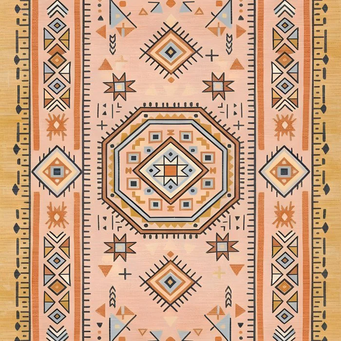 Golden Maze Modern Moroccan Geometry