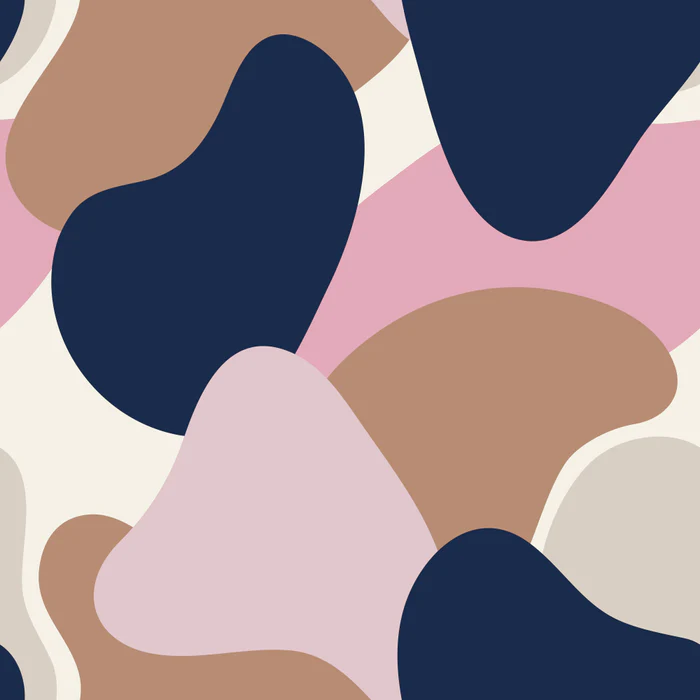 Soft Organic Shapes Abstract