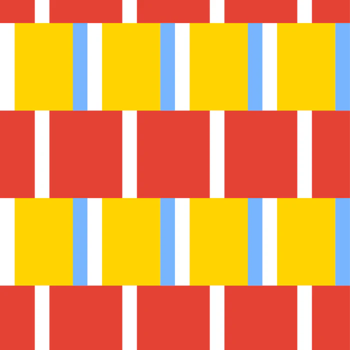 Bold Retro Block Pattern