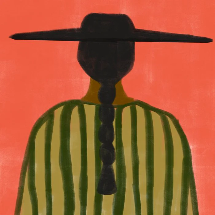 Back Of The Woman With Hat