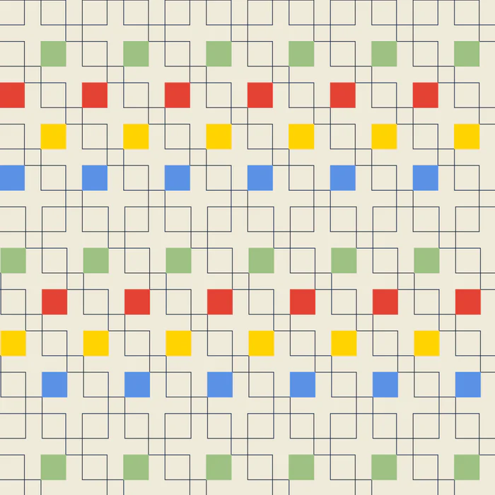 Colorful Offset Checkers