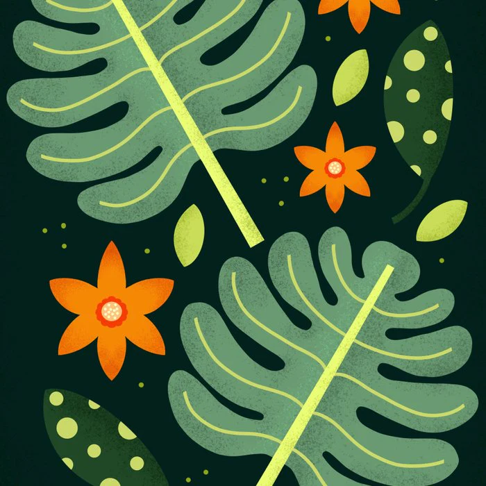 Tropical Green Leaves