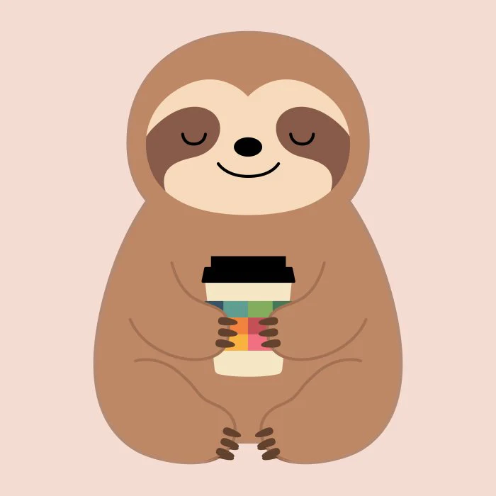 Sloth Coffee Time