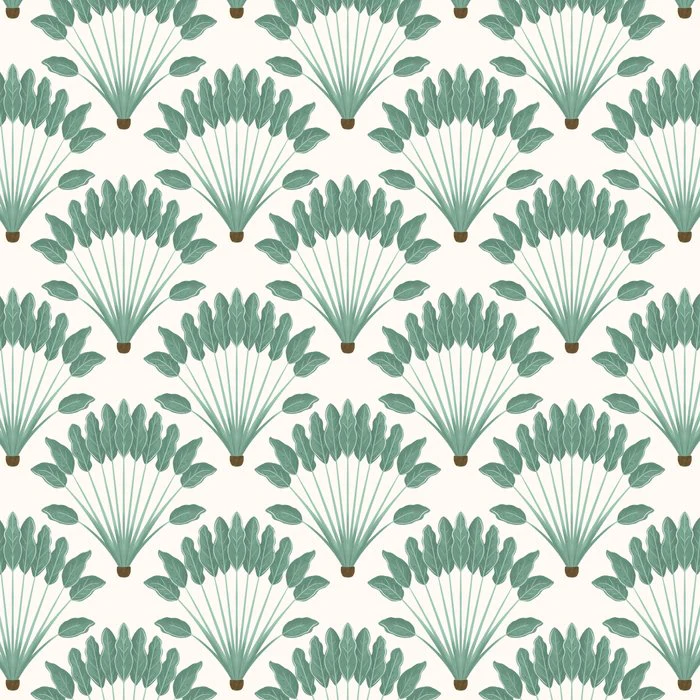 Traveler's palm damask