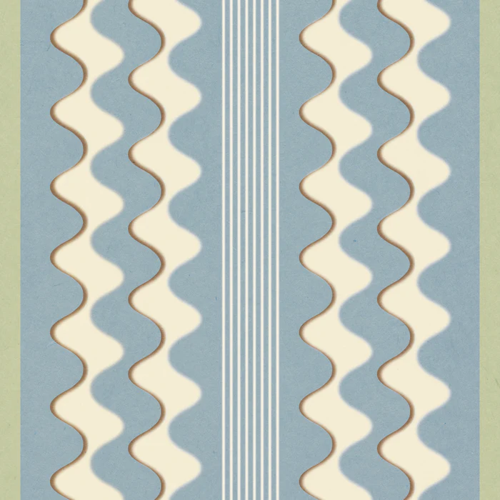 Neutral Blue Squiggles