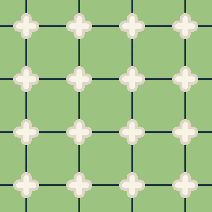 Geometric Cross Tile Pattern