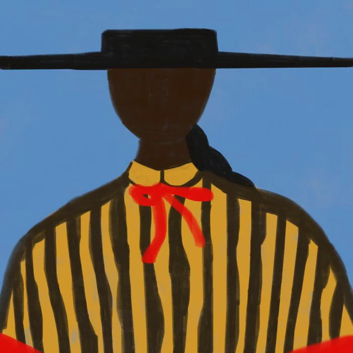 Portrait of Woman with Hat, Southwestern Mood