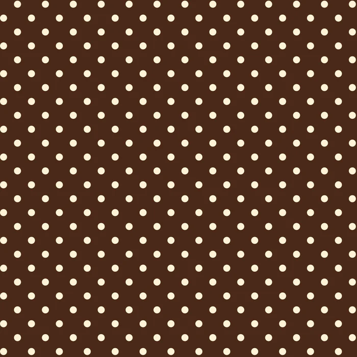 Polka Dot Brown and Cream Classic Pattern