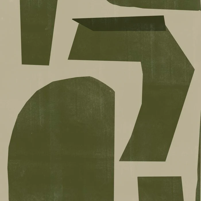 Sage Green Shapes No 2