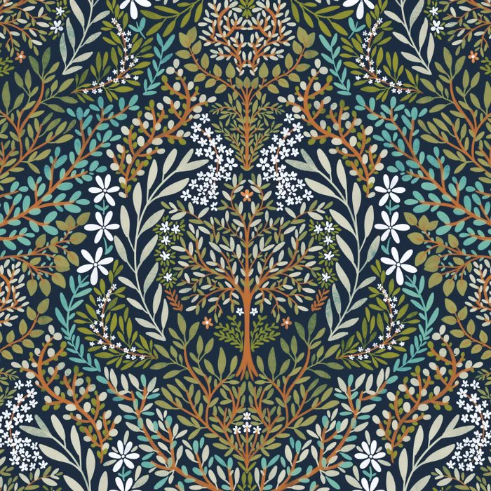 Leafy Forest Elegance