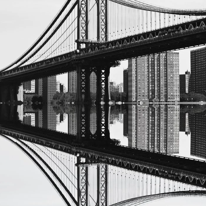 Manhattan Bridge (reflected)