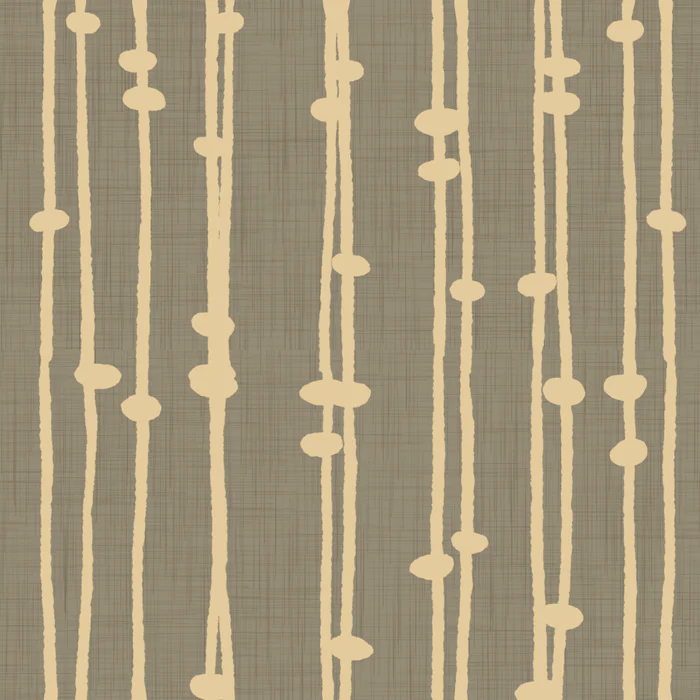 Boho Jewel Tone Stripes Retro Taupe