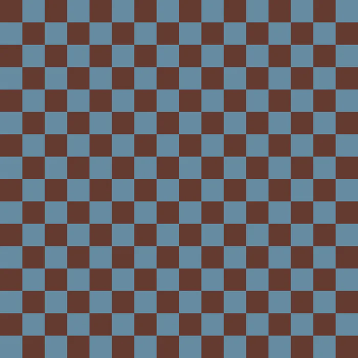 Checkered Check Checked Pattern in Brown and Blue