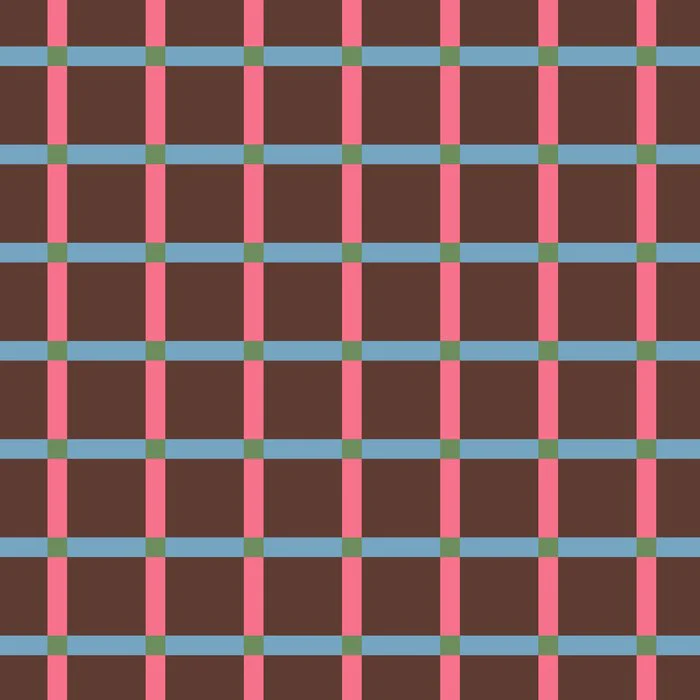 Cozy Heirloom Window Pane Plaid Brown and Pink