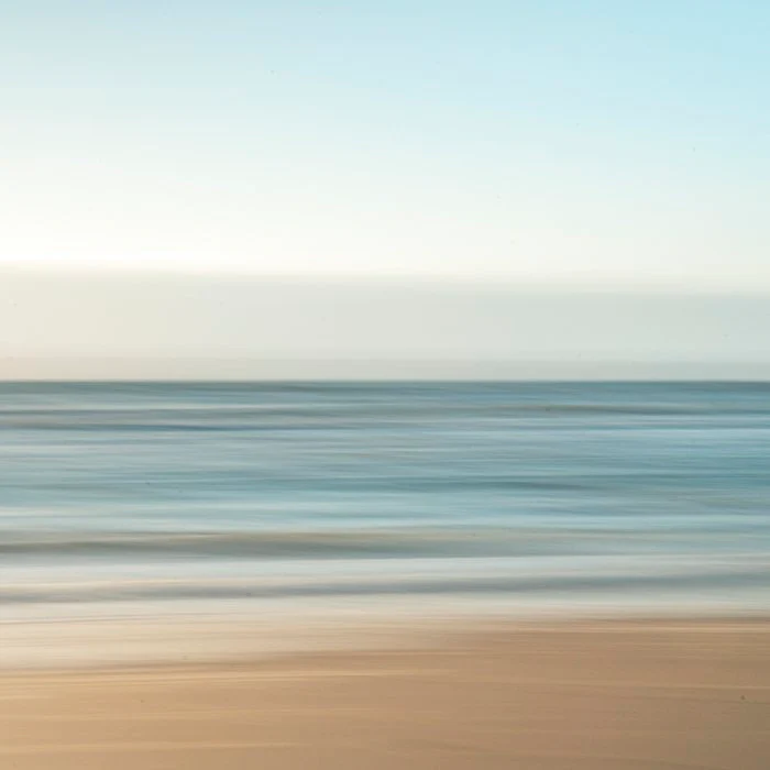 Abstract pastel blue seascape  Summer beach  Nature and travel coastal photography