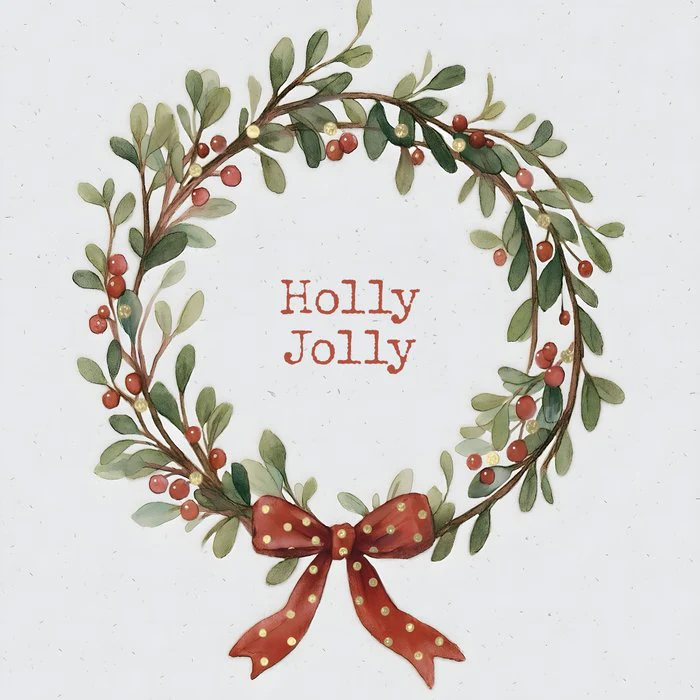 Holly Jolly Mistletoe Garland