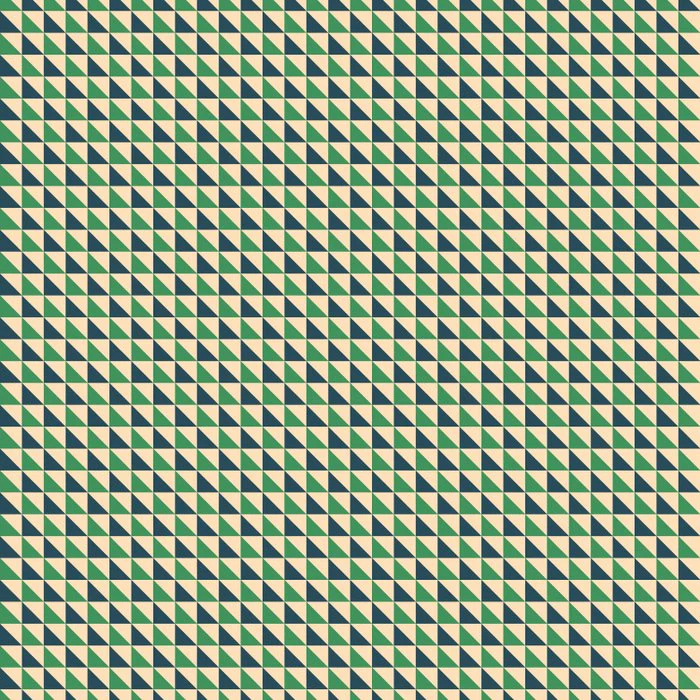 Retro Tiny Triangles Pattern in Green and Blue